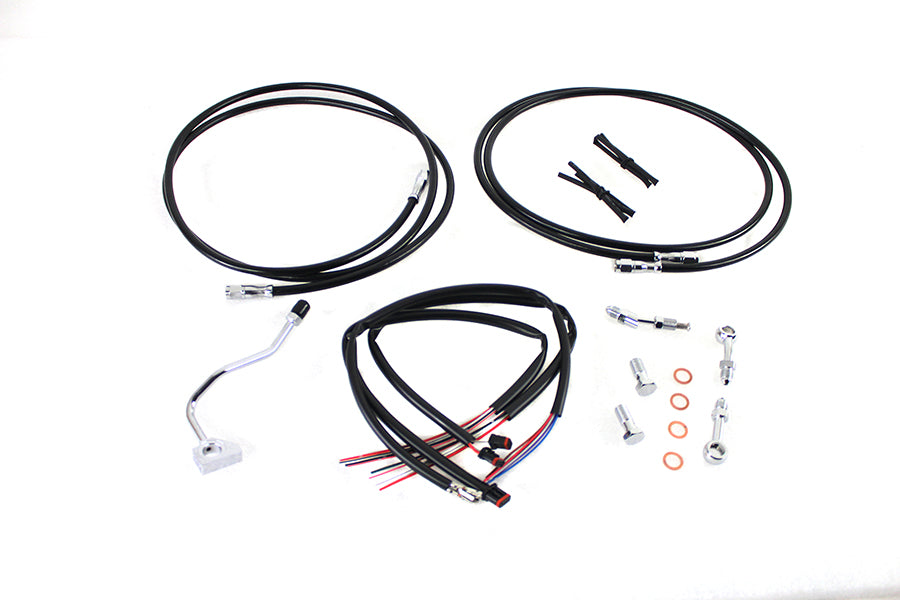 12 -14 Handlebar Cable and Brake Line Kit 2014 / 2015 FLHX with ABS2014 / 2015 FLHT with ABS2014 / 2015 FLHTC with ABS2014 / 2015 FLHTCU with ABS