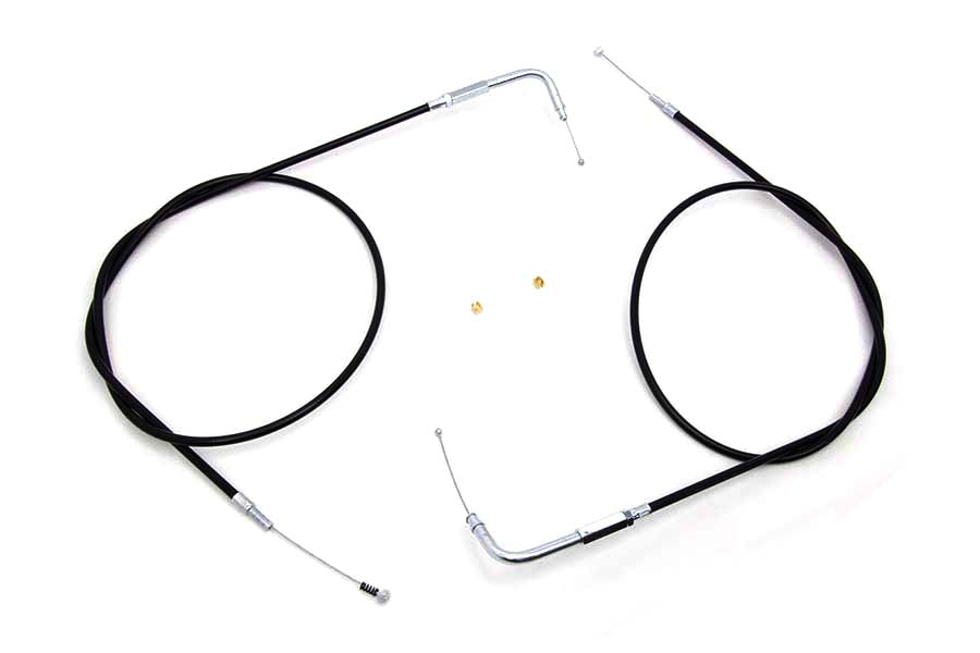 46.25 Throttle and Idle Cable Set 1996 / 2007 FLT 1996 / UP FXST 1996 / UP FLST 1996 / UP XL 1996 / 2017 FXD except FXDWG