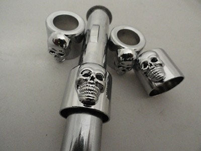 Pushrod Cover Cup Set Skull Chrome 1936 / 1940 EL 1941 / 1984 FL 1971 / 1984 FX 1984 / UP FXST 1982 / 1984 FXR 1985 / 1994 FXR 1991 / 2017 FXD 1986 / UP FLST 1979 / 1984 FLT 1985 / UP FLT 1957 / 1989 XL