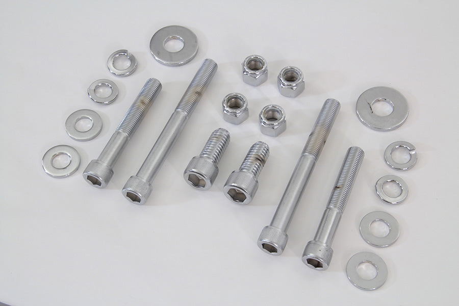 Chrome Engine Case Allen Bolt Kit 1984 / 1995 FXST 1984 / 1995 FLT 1986 / 1995 FLST 1991 / 1995 FXD 1984 / 1994 FXR