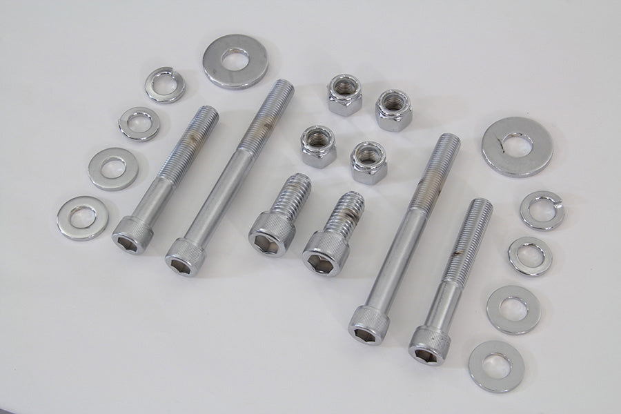 Chrome Engine Case Allen Bolt Kit 1984 / 1995 FXST 1984 / 1995 FLT 1986 / 1995 FLST 1991 / 1995 FXD 1984 / 1994 FXR