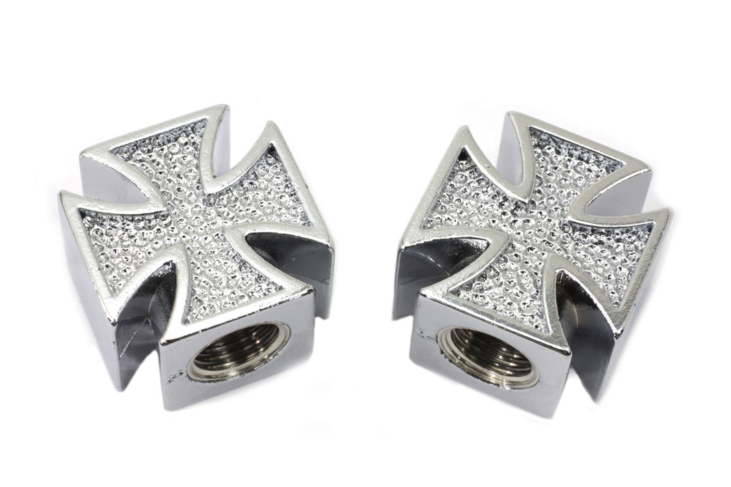 Chrome Maltese Cross Valve Set Cover Set 0 /  All models