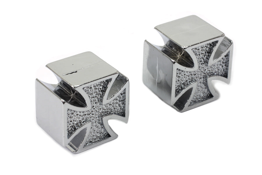 Chrome Maltese Cross Valve Set Cover Set 0 /  All models