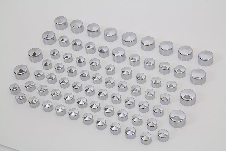 Wyatt Gatling Chrome Bolt Cap 75 Piece Cover Kit 2007 / 2008 FLT