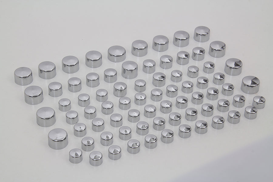 Wyatt Gatling Chrome Bolt Cap 75 Piece Cover Kit 2007 / 2008 FLT