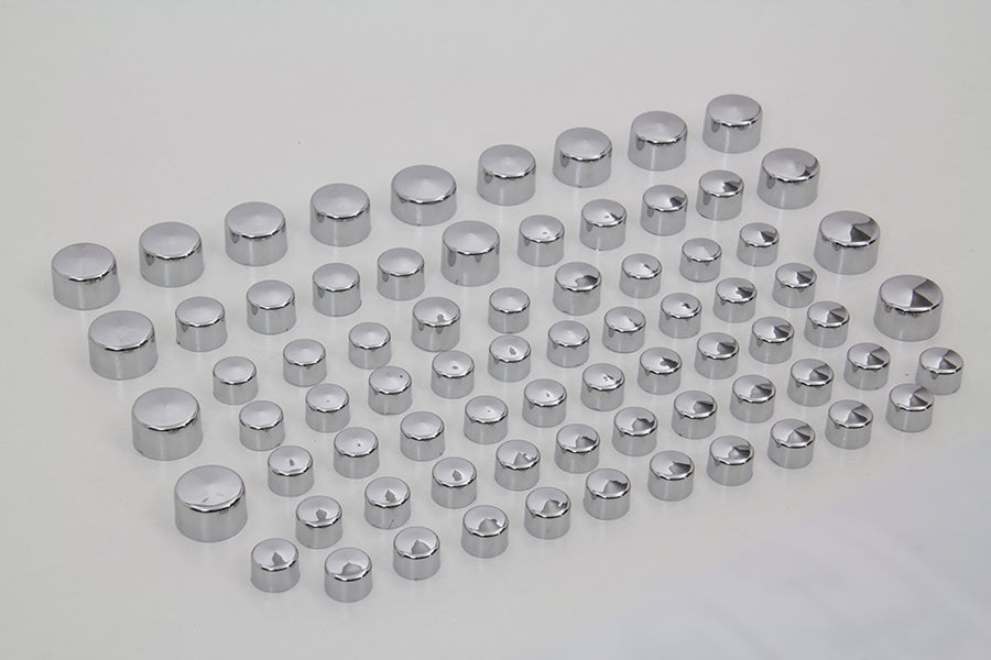 Wyatt Gatling Chrome Bolt Cap 75 Piece Cover Kit 2007 / 2008 FLT