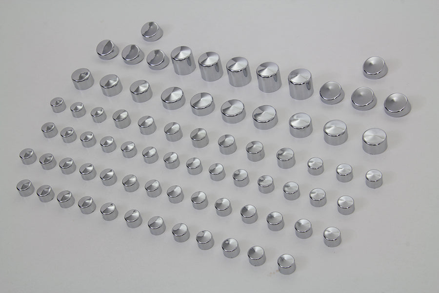 Wyatt Gatling Chrome Bolt Cap 76 Piece Cover Kit 2006 / 2017 FXD