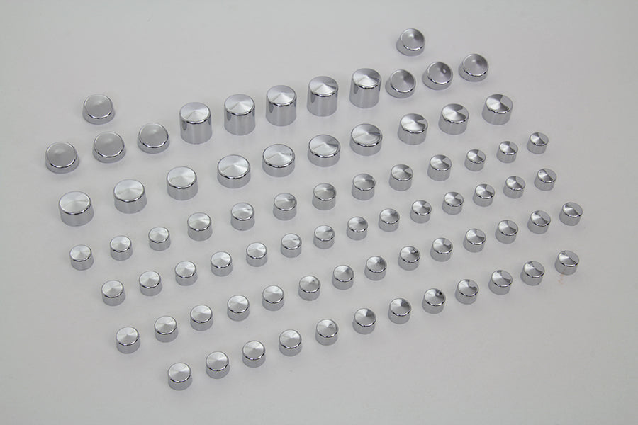 Wyatt Gatling Chrome Bolt Cap 76 Piece Cover Kit 2006 / 2017 FXD
