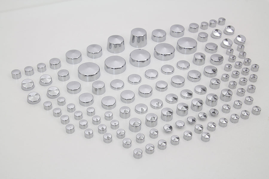 Wyatt Gatling Chrome Bolt Cap 116 Piece Cover Kit 2009 / UP FLSTSB