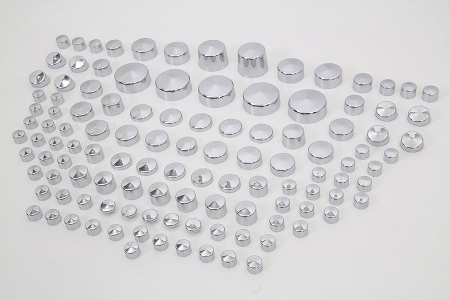 Wyatt Gatling Chrome Bolt Cap 116 Piece Cover Kit 2009 / UP FLSTSB