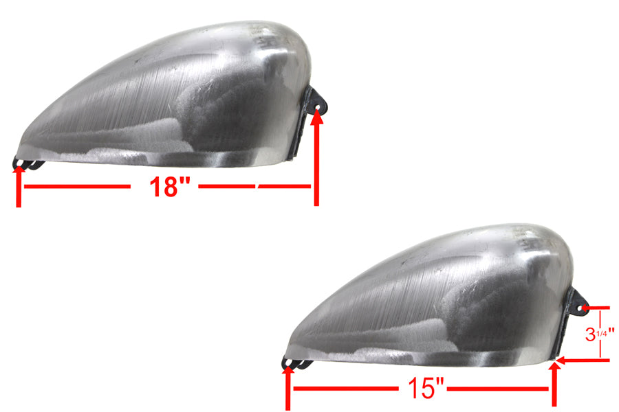 Chopper Style 2.5 Gallon Gas Tank 0 /  Custom application