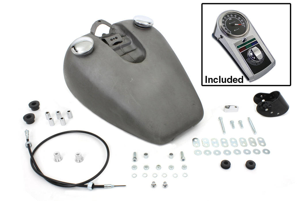 Bobbed 3.2 Gallon Gas Tank Kit 1982 / 1994 XL