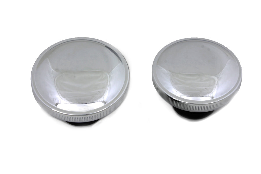 Ratcheting Style Gas Cap Set Vented and Non-Vented Chrome 1984 / 1995 FXST 1986 / 1995 FLST 1983 / 1984 FL 1983 / 1984 FX 1983 / 1994 FXR 1983 / 1995 FLT