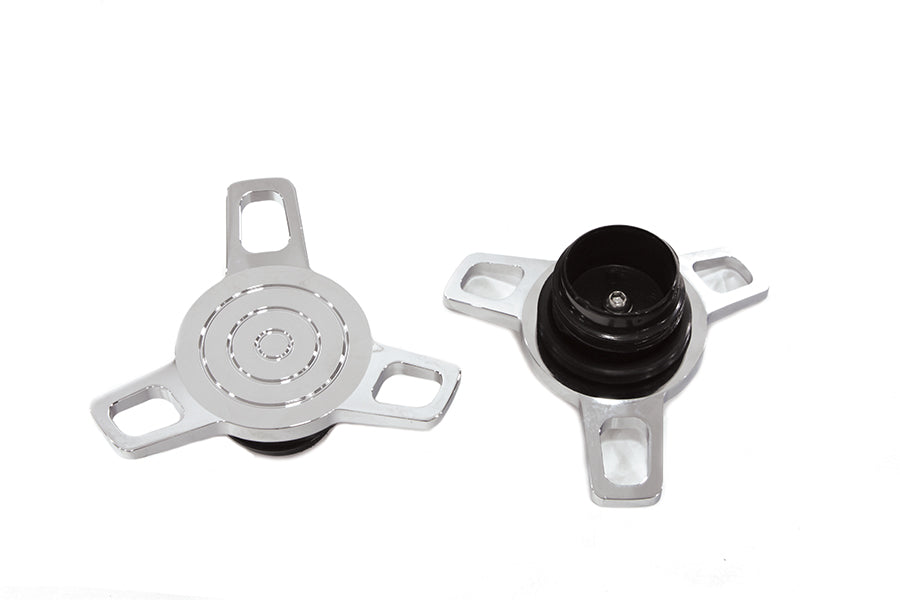 Spinner Style Vented and Non-Vented Gas Cap Set 1994 / 1995 FXST 1983 / 1984 FL 1986 / 1995 FLST 1983 / 1984 FX 1983 / 1995 FLT 1983 / 1994 FXR 1983 / 1995 FLT
