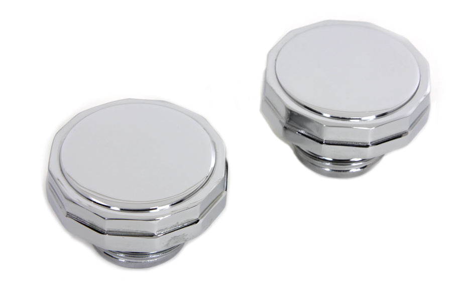 Chrome Hexagon Style Vented and Non-Vented Gas Cap Set 1996 / 1999 FXST 1996 / 1999 FLST