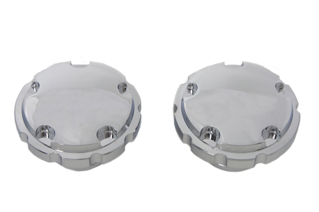 Chrome Techno Style Vented and Non-Vented Gas Cap Set 1996 / 1999 FXST 1996 / 1999 FLST