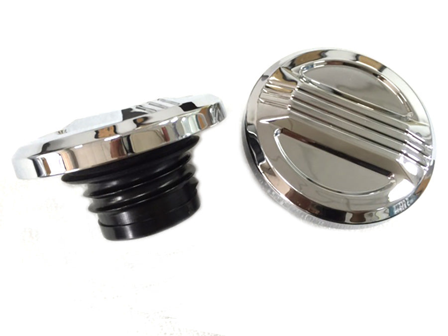Air Flow Gas Cap Set Chrome 1996 / 1999 FXST 1996 / 1999 FLST