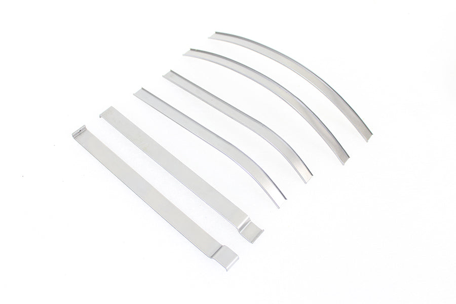 Emblem/Trim Mount Strip Set Raw Steel 1936 / 1946 EL 1941 / 1946 FL 1937 / 1946 U 1937 / 1946 W 1937 / 1946 G