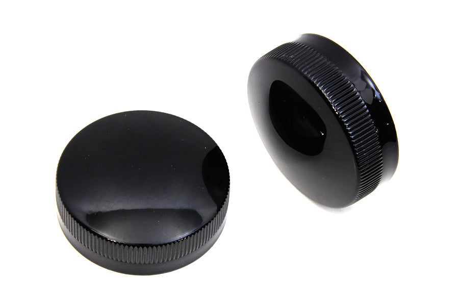 Replica Eaton Style Gas Cap Set Vented Black 1936 / 1940 EL 1941 / 1964 FL 1938 / 1948 UL
