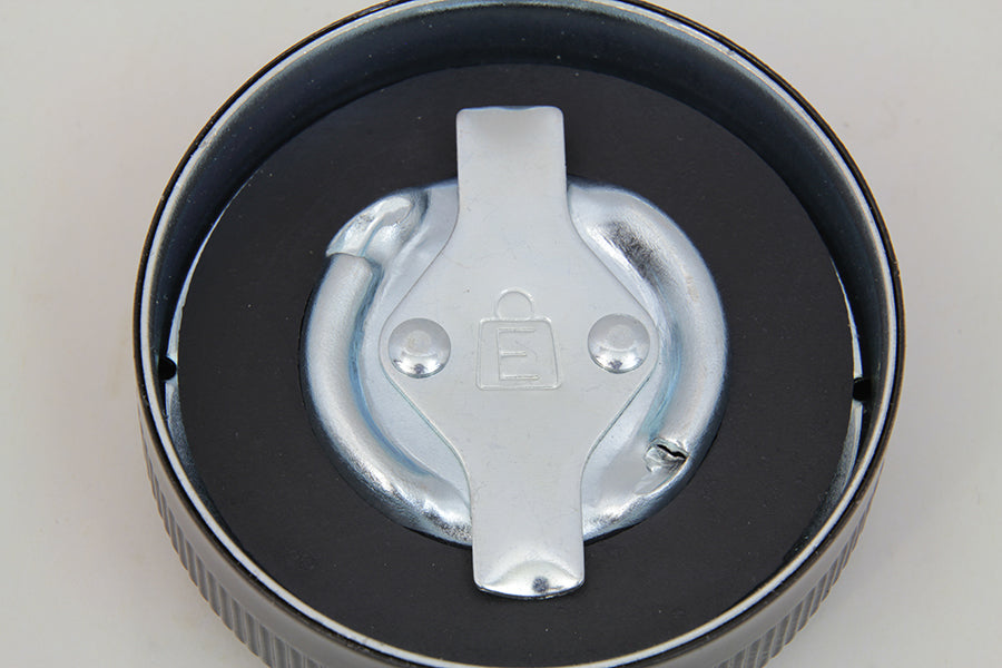 Replica Eaton Style Gas Cap Set Vented Black 1936 / 1940 EL 1941 / 1964 FL 1938 / 1948 UL