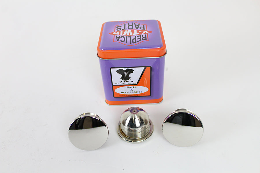 JD Gas Cap Set Vented Nickel Plated 1926 / 1929 J 1916 / 1925 F 1916 / 1929 JD