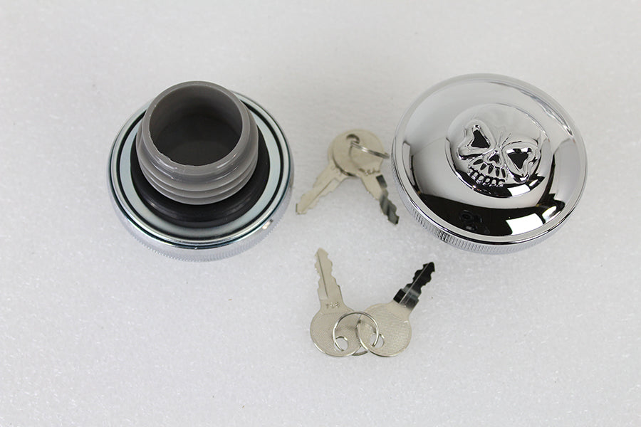Keyed Gas Cap Set Vented and Non-Vented Chrome 1996 / UP FXST