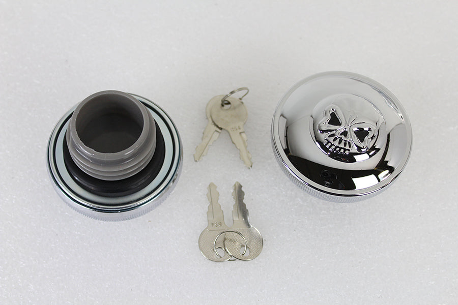 Keyed Gas Cap Set Vented and Non-Vented Chrome 1996 / UP FXST