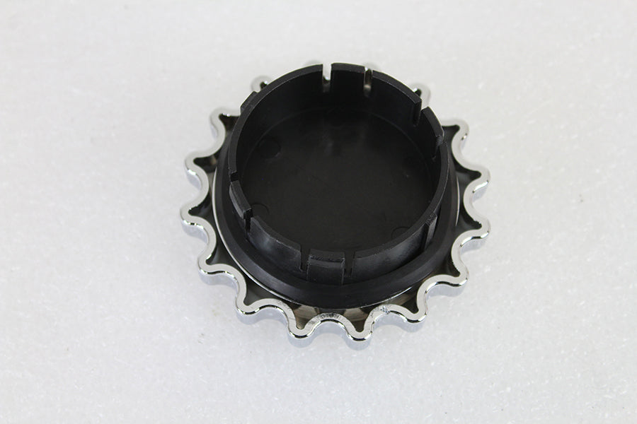 Sprocket Gas Cap Non-Vented Chrome 2000 / 2017 FLST 2000 / 2017 FXST