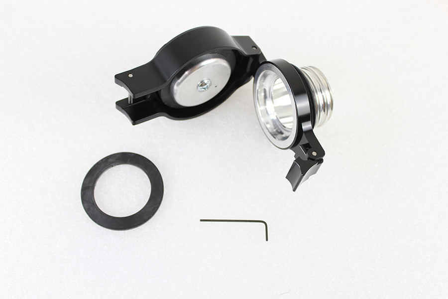 Flip Up Gas Cap Vented Black 1996 / UP XL 1996 / UP FLST 1996 / 2017 FXD 1996 / UP FXST