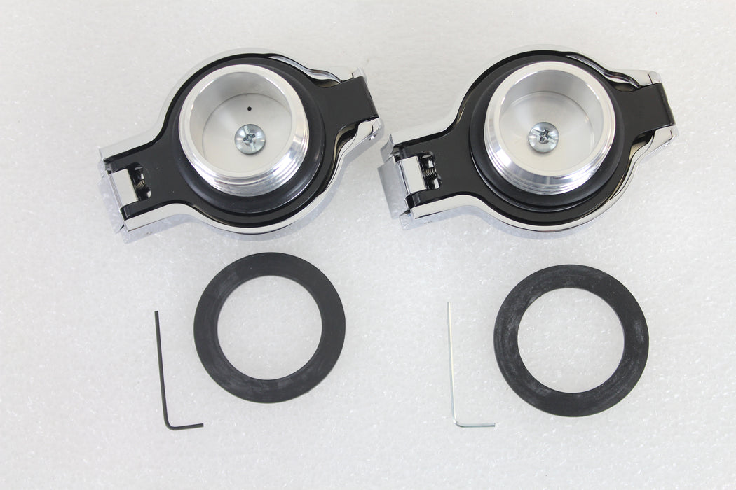 Flip Up Gas Cap Set Chrome 1996 / 1999 FLST 1996 / 1999 FXST