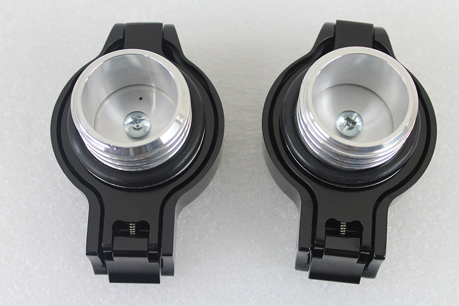 Flip Up Gas Cap Set Black 1996 / 1999 FLST 1996 / 1999 FXST