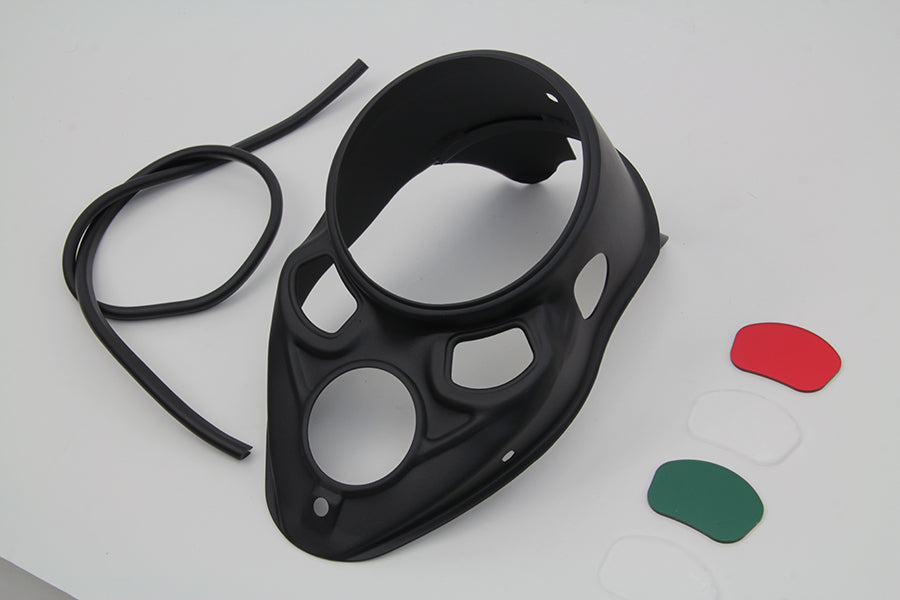 Black Skull Dash Panel with Red Lens 1937 / 1937 EL 1937 / 1937 UL 1937 / 1937 WL