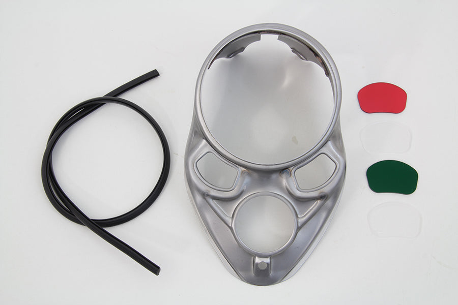 Raw Skull Dash Panel with Red Lens 1937 / 1937 EL 1937 / 1937 UL 1937 / 1937 WL