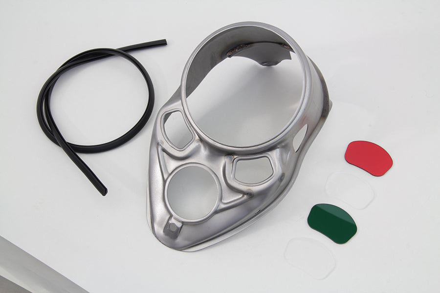 Raw Skull Dash Panel with Red Lens 1937 / 1937 EL 1937 / 1937 UL 1937 / 1937 WL