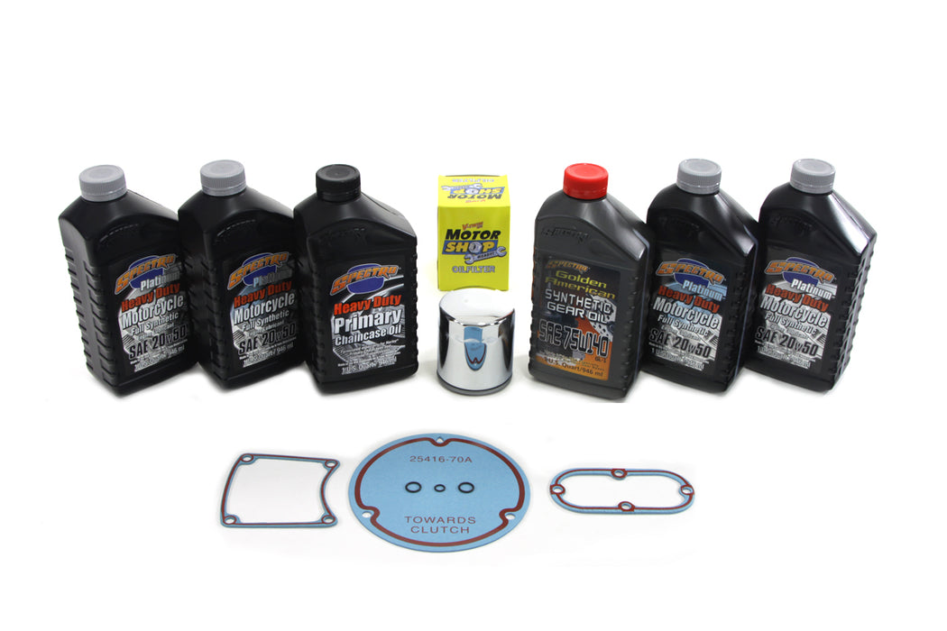 Evolution Complete Oil Change Kit 1984 / 1998 FXST 1986 / 1998 FLST 1984 / 1998 FLT 1984 / 1994 FXR 1991 / 1998 FXD