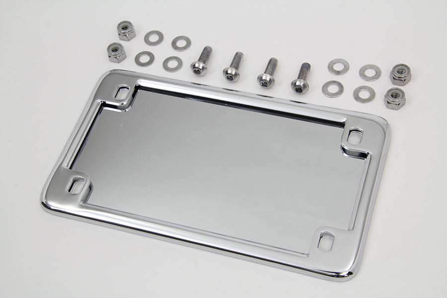 License Plate Frame Kit Chrome 0 /  Custom application for 4 x 7" license plates"