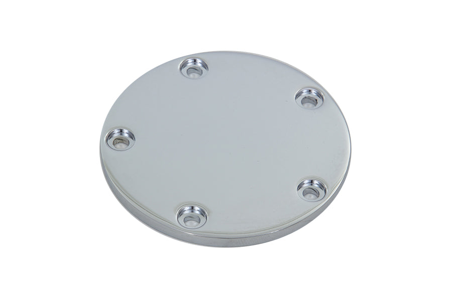 Smooth Flat Ignition System Cover 5-Hole Chrome 1999 / UP FXST 1999 / UP FLST 1999 / 2017 FXD 1999 / UP FLT