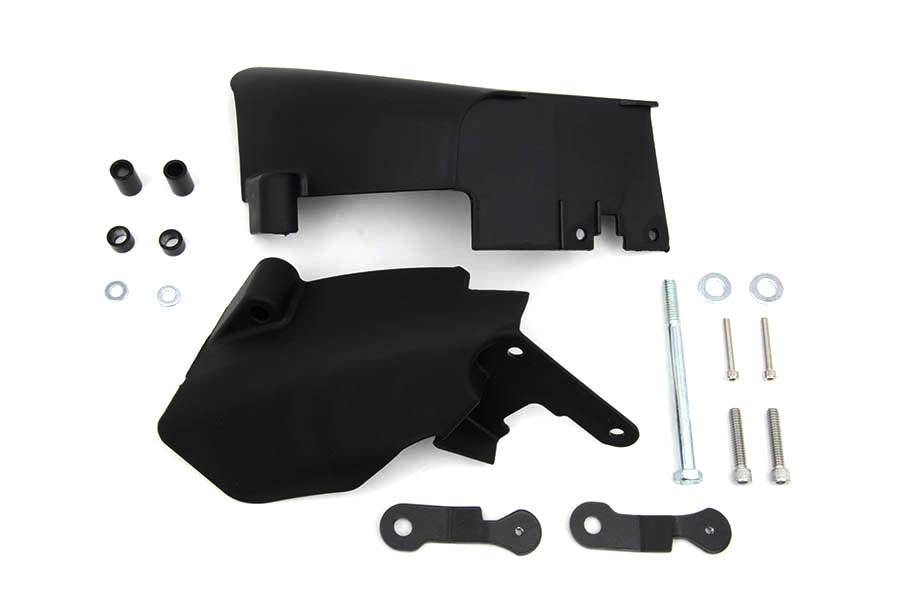 Dyna Mid Frame Air Deflector Set Black 2006 / 2017 FXD 2006-2011 models require removal of OE coil cover