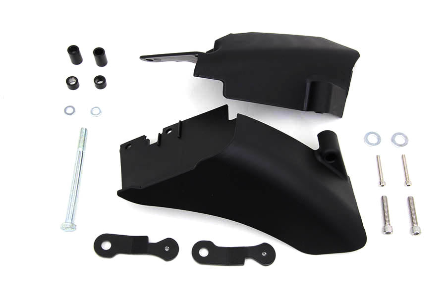 Dyna Mid Frame Air Deflector Set Black 2006 / 2017 FXD 2006-2011 models require removal of OE coil cover