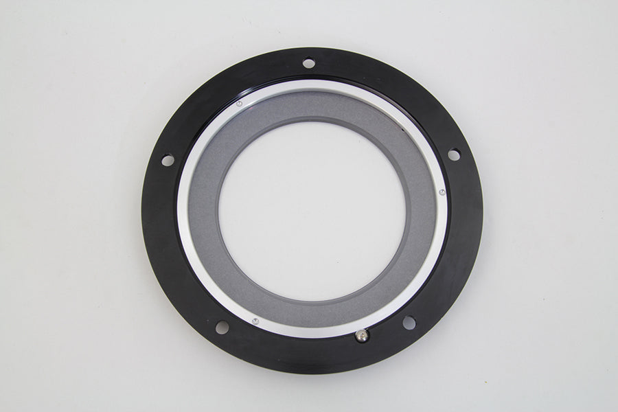 Black 5-Hole C-Thru Derby Cover 1999 / 2018 FLST 1999 / 2018 FXST 1999 / 2017 FXD 1999 / 2015 FLT