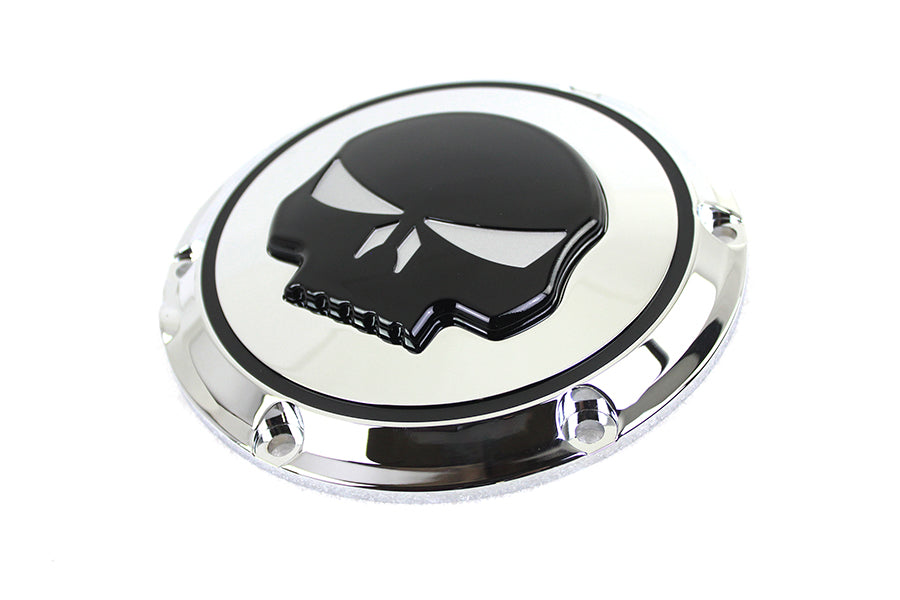 Chrome 6 Hole Skull Derby Cover 2004 / UP XL