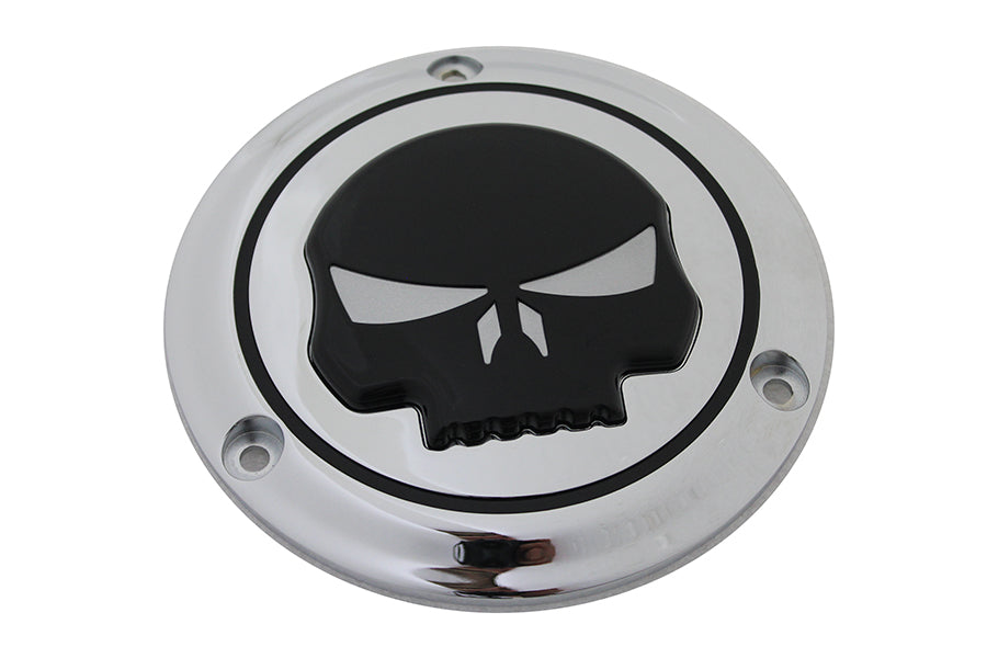 Chrome 3 Hole Skull Derby Cover 1970 / 1984 FL 1970 / 1984 FL 1971 / 1984 FX 1971 / 1984 FX 1984 / 1998 FXST 1984 / 1998 FXST 1986 / 1998 FLST 1979 / 1998 FLT 1979 / 1998 FLT 1991 / 1998 FXD 1982 / 1994 FXR 1982 / 1994 FXR