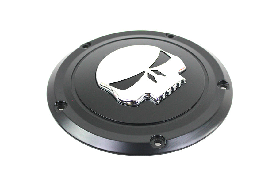 Black 5 Hole Skull Derby Cover 2016 / UP FLT