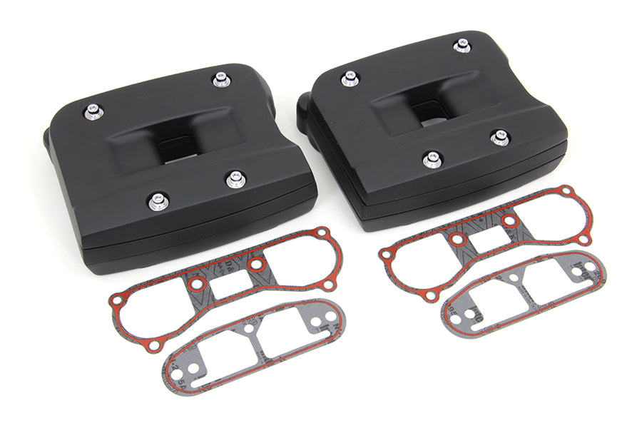 Black Rocker Box Cover Set 1992 / 1999 FXST 1992 / 1999 FLST 1992 / 1999 FLT 1992 / 1999 FXD 1992 / 1994 FXR