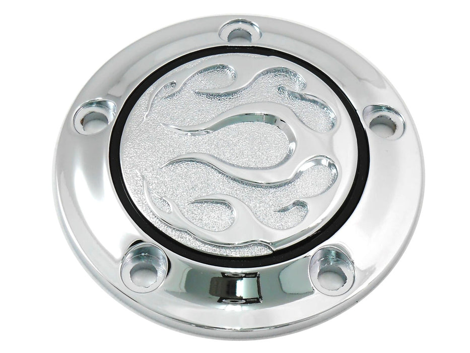Chrome 5-Hole Flame Point Cover 1999 / UP FXST 1999 / UP FLST 1999 / UP FLT 1999 / 2017 FXD