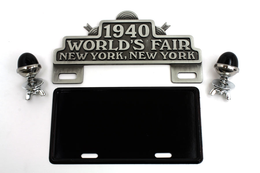 World's Fair License Plate Topper Kit 0 /  Custom application for 4 X 7" license plate"