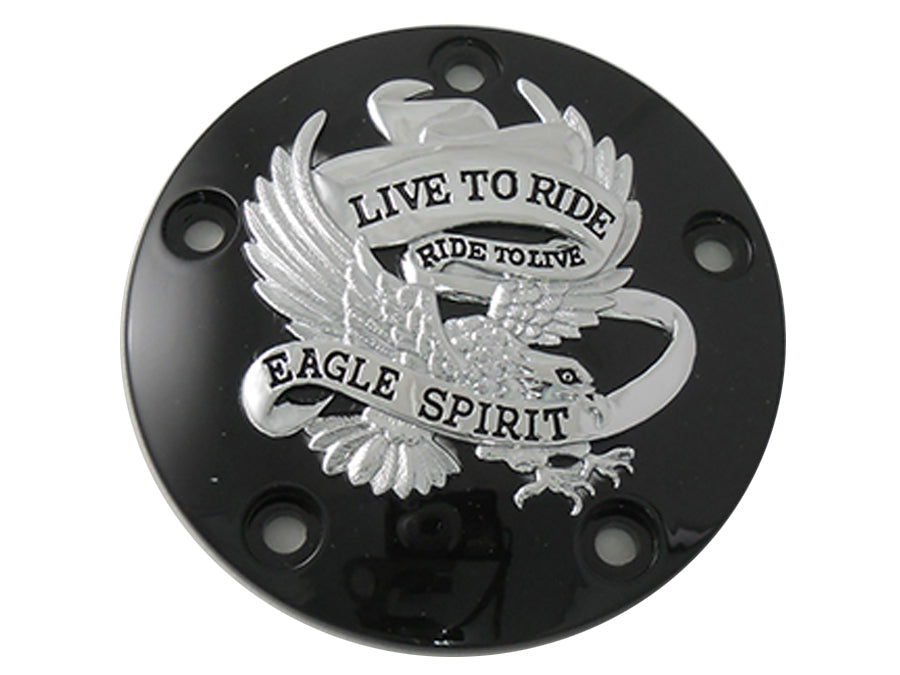 Black 5-Hole Eagle Spirit Point Cover 1999 / UP FXST 1999 / UP FLST 1999 / UP FLT 1999 / 2005 FXD