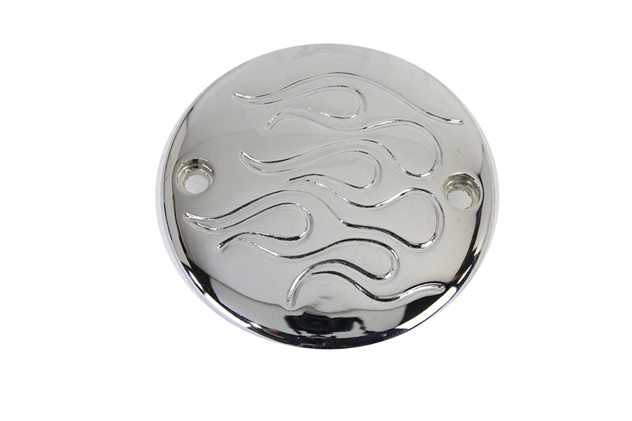 Chrome 2-Hole Flame Ignition System Cover 1970 / 1984 FL 1971 / 1985 FX 1984 / 1998 FXST 1986 / 1998 FLST 1991 / 1998 FXD 1982 / 1994 FXR 1982 / 1994 FXR 1979 / 1998 FLT 1979 / 1998 FLT 2004 / UP XL