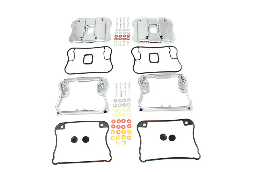 Top Rocker Box Cover and D-Ring Kit Chrome 1986 / 2003 XL