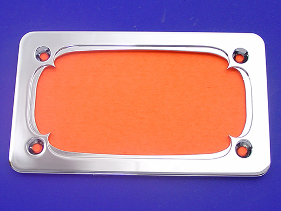 License Plate Frame Thorn Style Chrome Billet 0 /  Custom application for 4 x 7" license plate"